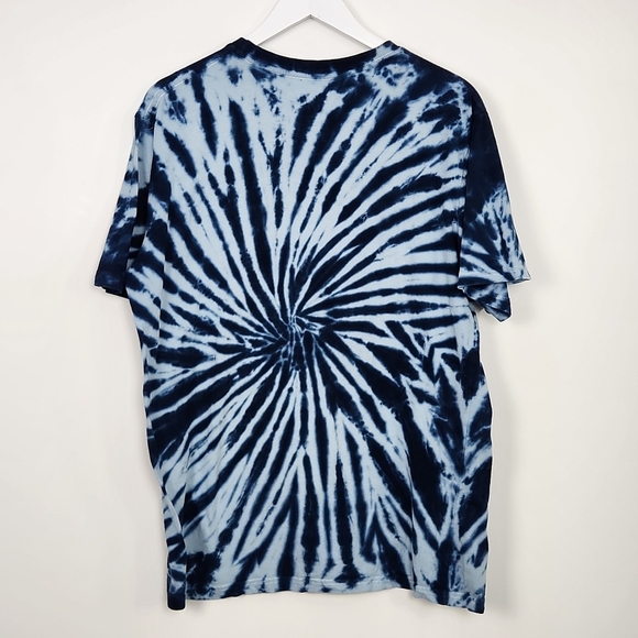 Eighty Eight Skater Street Blue Tie-Dye Size L Smiley Face Tee-shirt - Picture 7 of 7